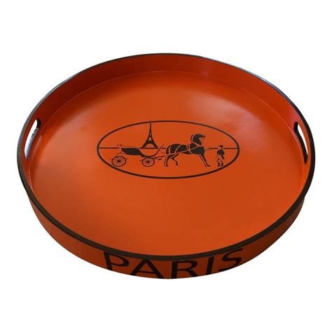 orange hermes tray